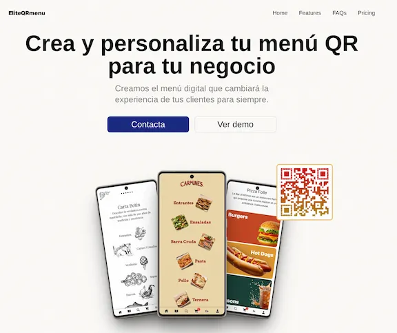 cover image of EliteQR menu | QR code menu for your business